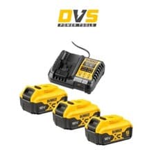 Image of DeWalt DCB1104P3 18V XR Battery Set – 3x 5Ah Batteries & DCB1104 Charger