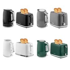 Image of Kettle and Toaster Set Quiet Fast Boil 1.7L 3000W Kettle 2 Slice Toaster 800W