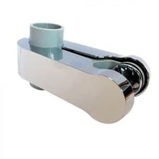 Image of Aqualisa Pinch Grip Shower Head Handset Holder Chrome Grey Modern 25mm 910314