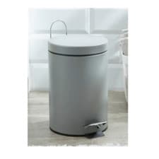 Image of Modern 3 Litre Metal pedal Bin Bathroom kitchen Toilet Rubbish Bin