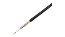 Image of Black RG6 Satellite Freesat Digital TV Aerial Coax Cable Co-Axial Foam Filled