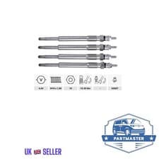 Image of 4X GLOW PLUGS FOR OPEL ASTRA J-K MERIVA INSIGNIA A ZAFIRA 1.6CDTI 4.4V 55570037