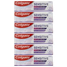 Image of Colgate Sensitive Instant Relief Repair + Multi-Protection Toothpaste 75ml x6
