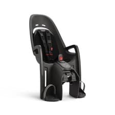 Image of HAMAX ZENITH CHILD BIKE SEAT W/ CARRIER ADAPTER GREY W/ BLACK PADDING - PANNIER