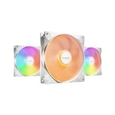 Image of Be Quiet! Light Wings LX 140mm PWM High-Speed ARGB Case Fan Pack of 3 White (BL1
