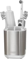 Image of Joseph Joseph Easy Store Compact Toothbrush Holder Caddy Bathroom Storage White