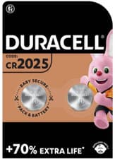 Image of 2x Duracell CR2025 3V Lithium Coin Cell Battery 2025 DL BR2025 Longest Expiry