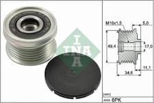 Image of ✅Fits INA 535 0155 10 ALTERNATOR FREEWHEEL CLUTCH   ⭐UK Seller⭐