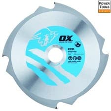 Image of Ox Tools OX-PCD-216/30 Ox Fibre Cement Cutting Blade - 4 Teeth - 216/30Mm EA