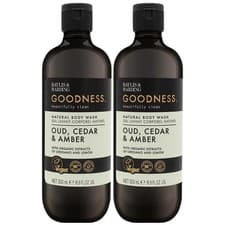 Image of Baylis & Harding Goodness Oud Cedar and Amber Body Wash 2 x 500ml