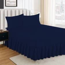 Image of EXTRA DEEP FITTED VALANCE SHEET BED SHEETS SINGLE DOUBLE KING & SUPER KING SIZE