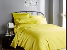 Image of Luxury 1000 Thread Count Fitted Sheet Flat Sheet 100% Sateen Cotton - King Size