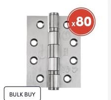 Image of ECLIPSE CF336 GRADE 13 FIRE DOOR HINGE - SATIN STAINLESS STEEL (PACK OF 80)
