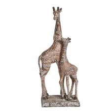 Image of Textured Giraffe & Calf Figurine Sculpture Ornament
