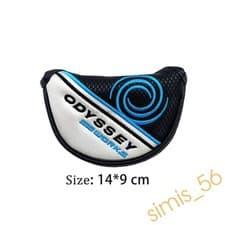Image of Odyssey Golf Putter Head Covers Club Mallet Case Cover Protector 14*9cm Blue