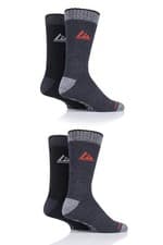 Image of Mens Performance Boot Socks 4 Pairs For Walking, Hiking & Outdoor Use-Storm Bloc