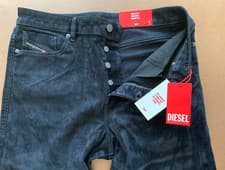 Image of NWT - $295 DIESEL 1955 Regular Fit High Wasit Straight Leg Jeans (Size-34 X 32)