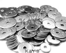 Image of STAINLESS STEEL PENNY WASHERS REPAIR WASHER A4 MARINE GRADE M4 M5 M6 M8 M10 M12