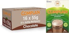 Image of Complan Rich Chocolate Nutritional Drink Sachets, 4 x 55 g (Pack of 4)