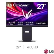 Image of 27" LG UltraGear 27G850A-B Gaming Monitor, Nano IPS, 4K 240Hz / FHD 480Hz Dual M