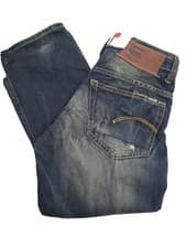 Image of G STAR MENS 3301 STRAIGHT JEANS MEDIUM AGED SIZE W27 X L32. 96#