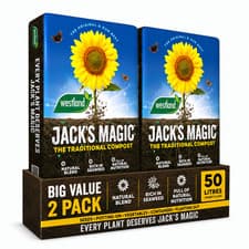 Image of 2 x Westland Jack’s Magic Traditional Compost 50L Garden Potting Soil Mix