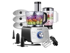 Image of FOHERE Food Processor Multifunctional, 3-Speed Food Processor and Blender Combo