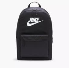 Image of Nike Heritage Backpack 25L Black White School Book Laptop Bag