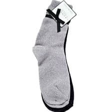 Image of Laundry by Shelli Segal Chenille Socks 2 Pairs Light Gray and Charcoal Gray NWT