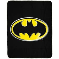 Image of DC Comics Batman Blanket 100 x 140 cm Fleece Blanket with Batman Logo