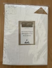Image of 400 Thread Count 100% Egyptian Cotton Super King Bed Flat Sheet White Brand New