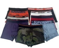 Image of Superdry Classic premium Cotton Boxer Short TRUNK Men's Underwear DOUBLE PACK