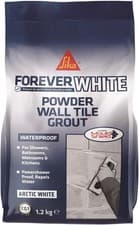 Image of Everbuild Forever White Powder Wall Tile Grout – Water Resistant – Contains