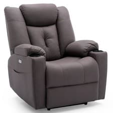 Image of Electric Recliner Chair with USB Charging in Technology Fabric