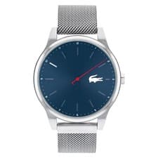 Image of Lacoste Kyoto Men's Blue Dial Silver Mesh Strap Luxury Watch 2010966