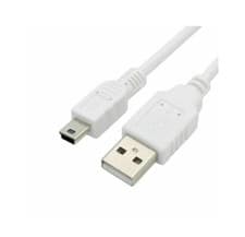 Image of 24AWG USB 2.0 Hi-Speed A to mini-B 5 pin Cable Power & Data Lead 0.5m 50cm