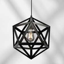 Image of Ceiling PendantDakono Modern Black Geometric Light Industrial Design Adjustable