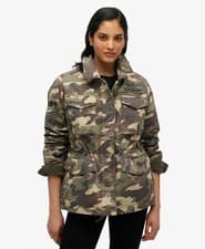 Image of Superdry Womens Embellished M65 Military Jacket