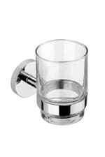 Image of Croydex Romsey Wall Mounted Tumbler and Holder Chrome Screw Or Glue QM741841