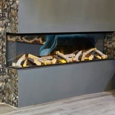 Image of 2026 TruFlame™  PREMIUM 60inch wide 3 sided Built in Fireplace