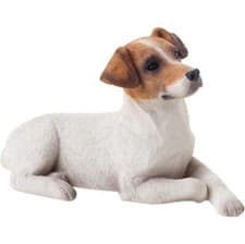Image of Jack Russell Terrier Figurine Hand Painted Brown Smooth - Sandicast