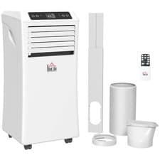 Image of HOMCOM Mobile Air Conditioner W/ RC Cooling Sleeping Mode Portable White 1003W