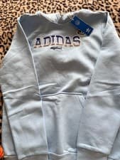 Image of Adidas kids hoodie in light blue colour (15-16 years old) 
