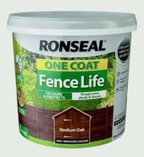 Image of Ronseal One Coat Fence Life 5L Medium Oak