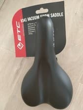 Image of ETC V341 Unisex Vacuum Form Bike / Cycle Saddle with Seat Post Clamp