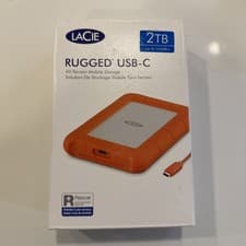 Image of LaCie Rugged USB-C 2TB External Portable Hard Drive (New)