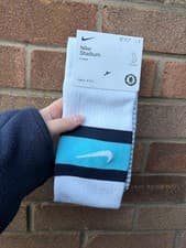 Image of Nike Chelsea FC Stadium Home Football Socks DJ8355-100 Uk 5-8