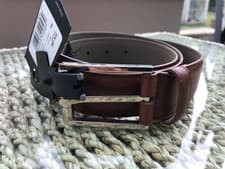 Image of HUGO BOSS CORY-ST MED BROWN LEATHER BELT SIZE:105 UK 40 NEW TAGS RRP £119.00