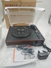 Image of Wireless Turntable Player Bluetooth 3-Speed Record Player Built-in Speakers