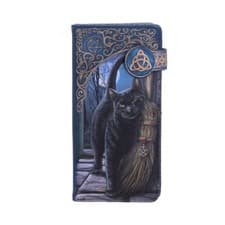 Image of Lisa Parker A Brush With Magick Cat Purse Navy 18.5cm